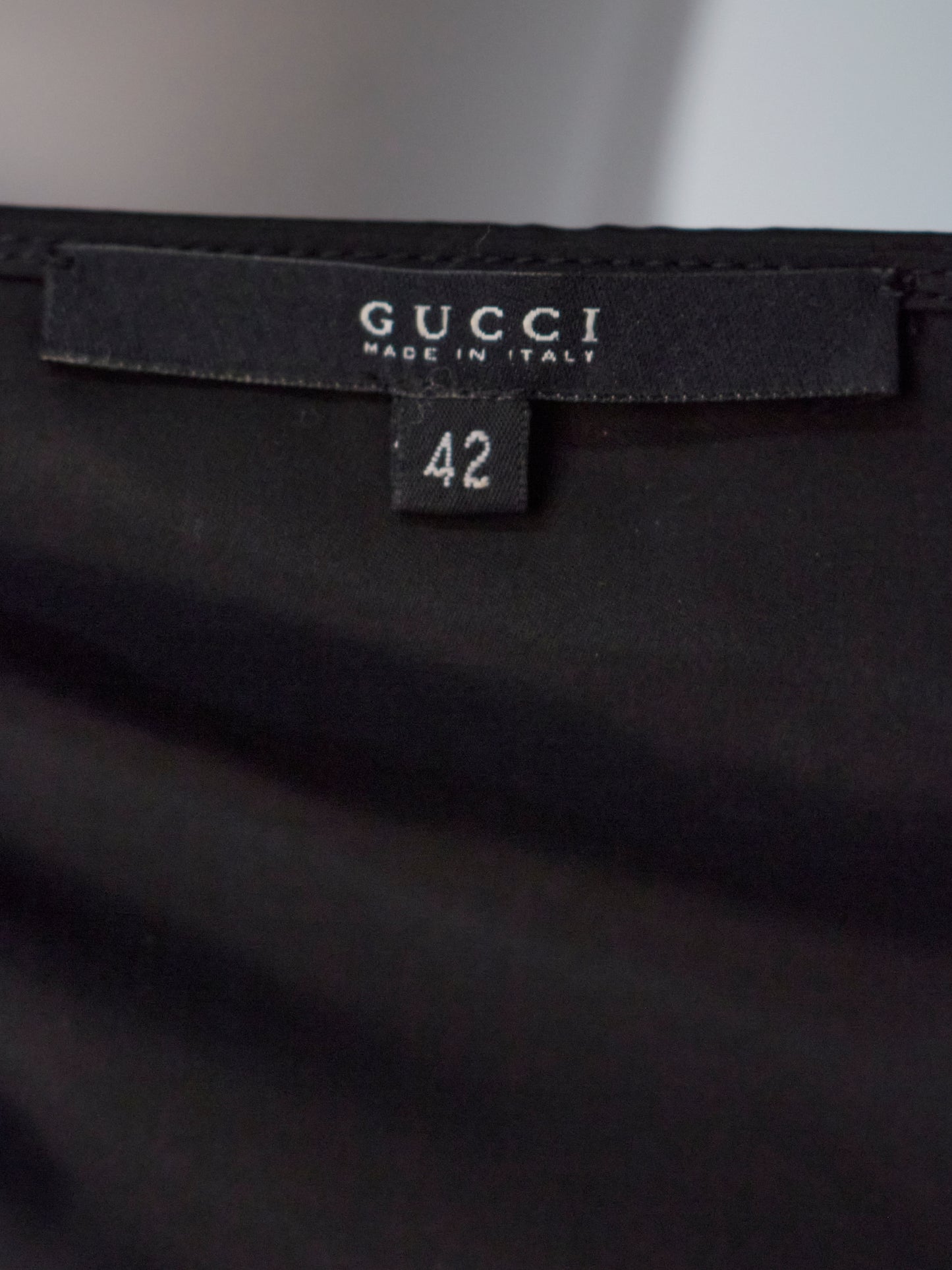 Gucci Spring 2004 Black Cut Out Mini Dress