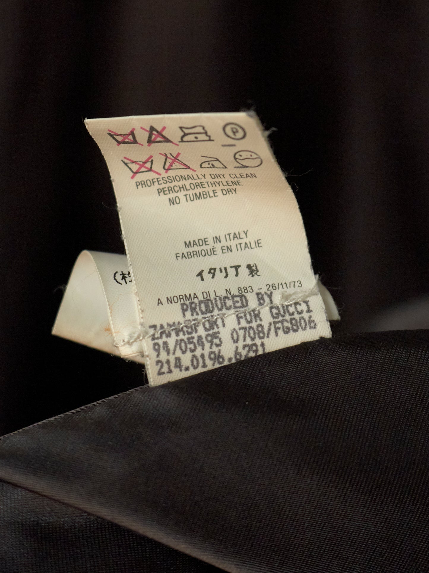 Gucci Fall 1994 Alpaca Grey Coat