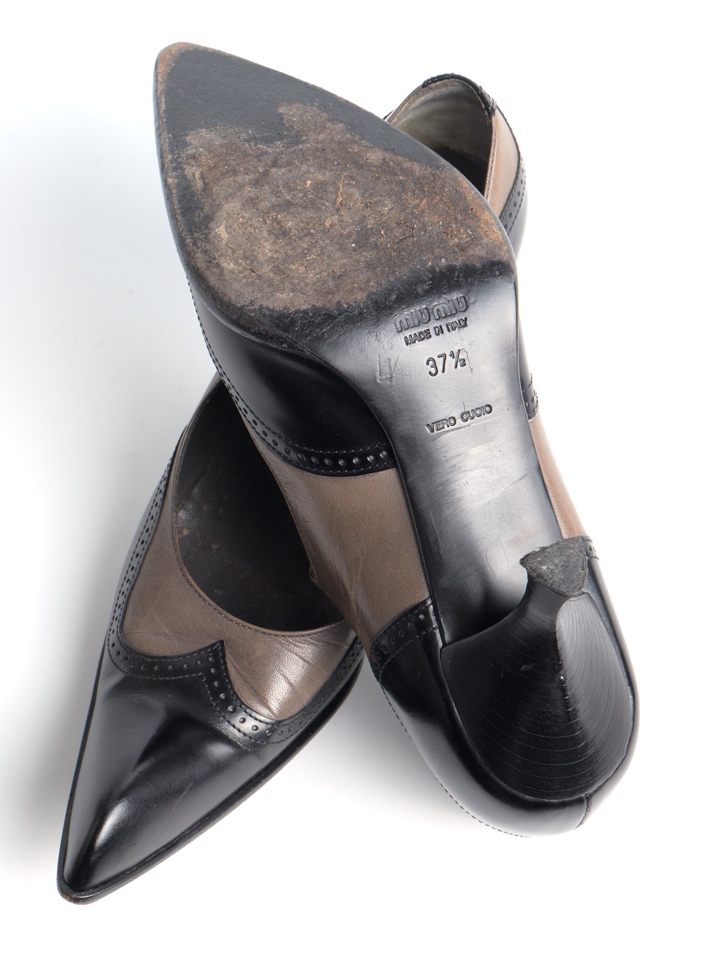 Miu Miu Leather Mary Jane Heels