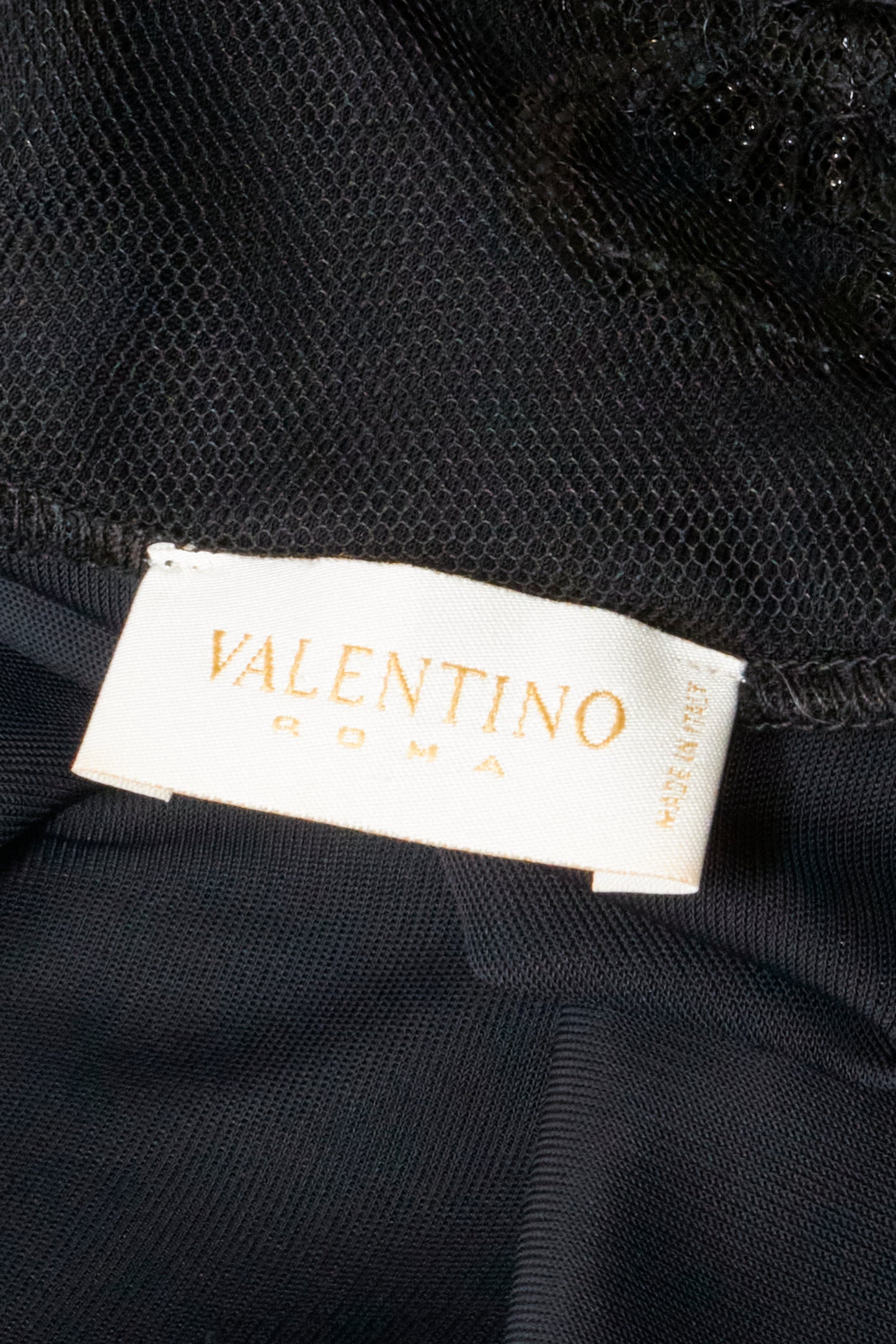 Valentino 2000s Black Beaded Backless Midi Dress