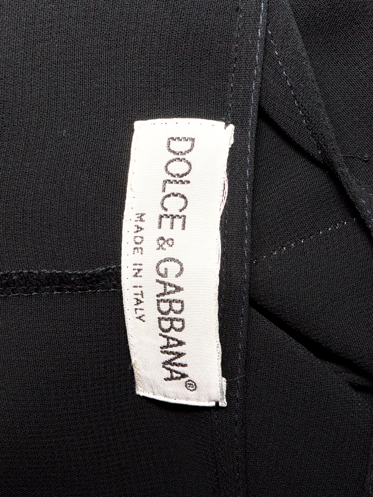 Dolce & Gabbana Spring 1997 Black Sheer Dress