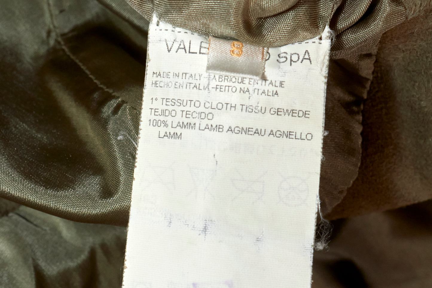Valentino Spring 2003 Khaki Suede Jacket