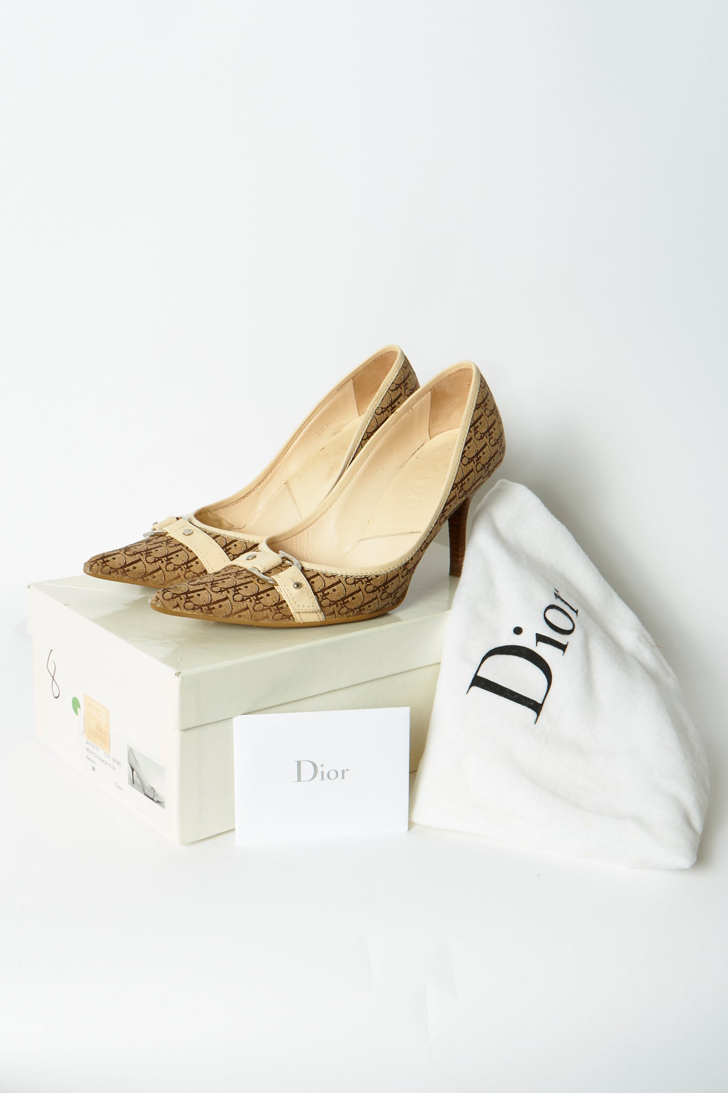 Christian Dior Brown Monogram Heels
