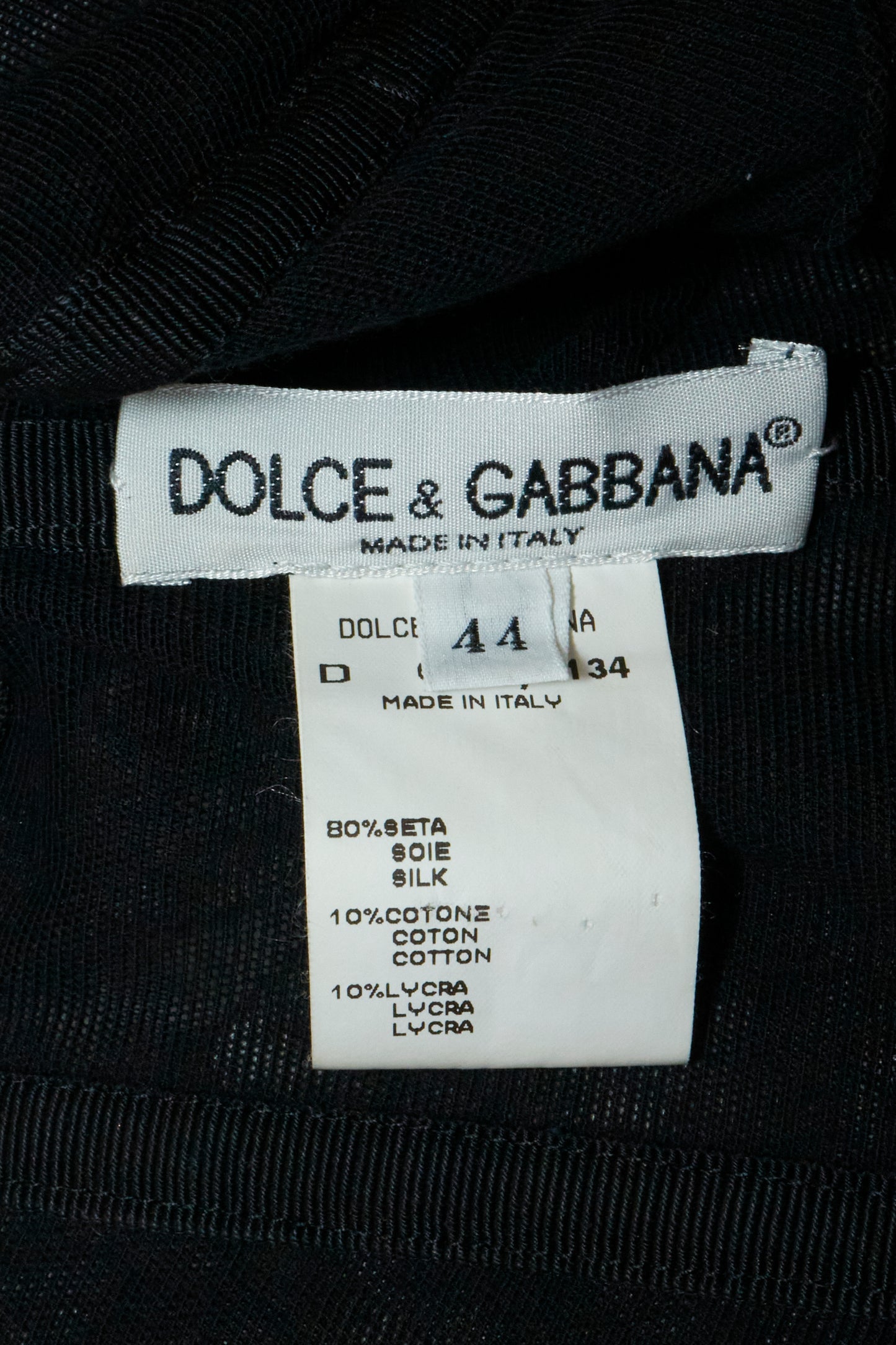 Dolce & Gabbana Spring 1998 Grey Butterfly Silk Midi Dress