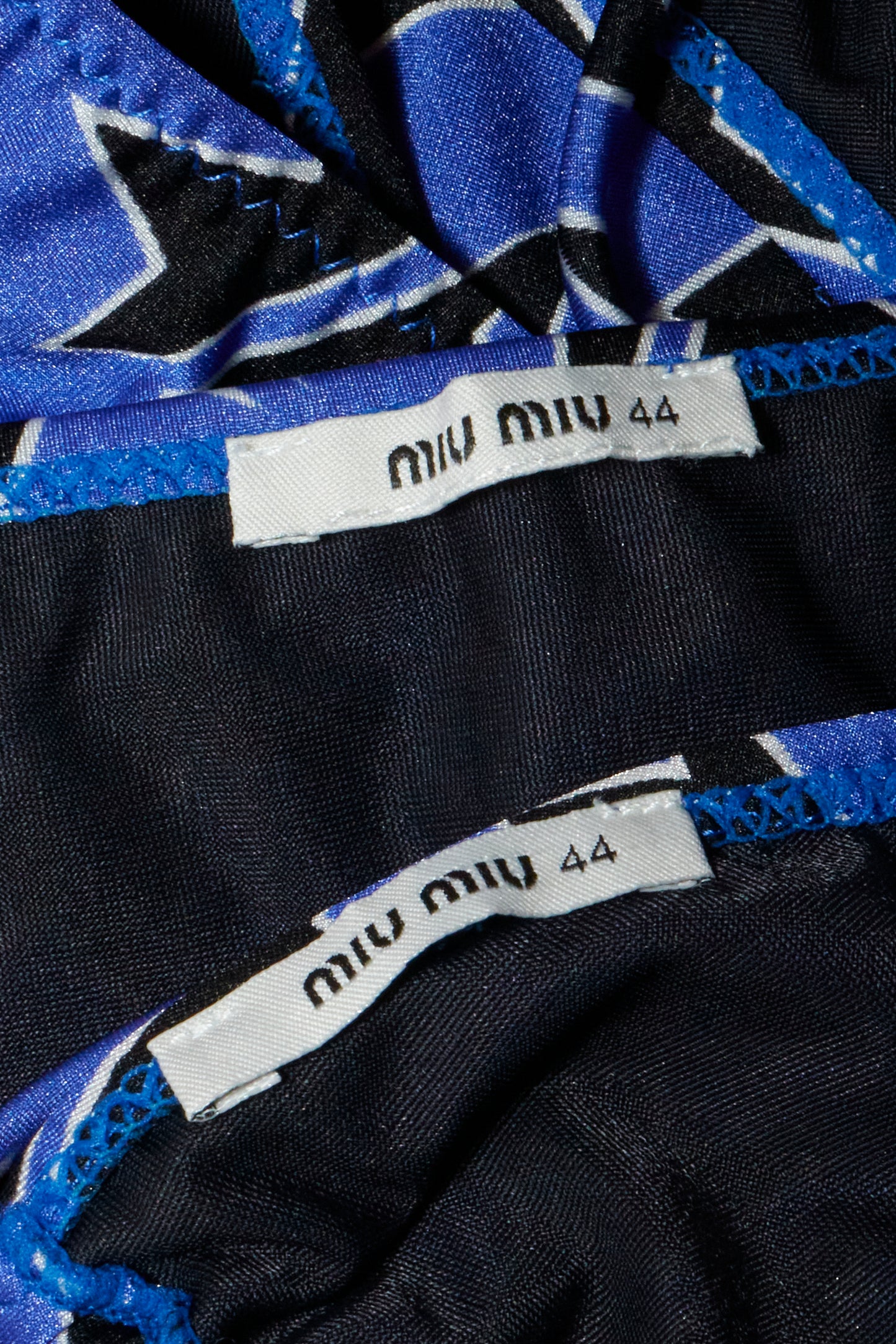 Miu Miu Blue Star Print Bikini Set