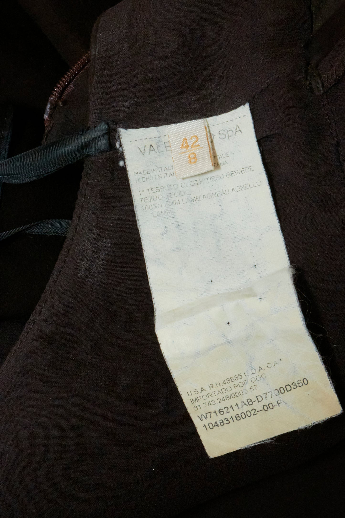 Valentino 2000s Brown Suede Midi Dress