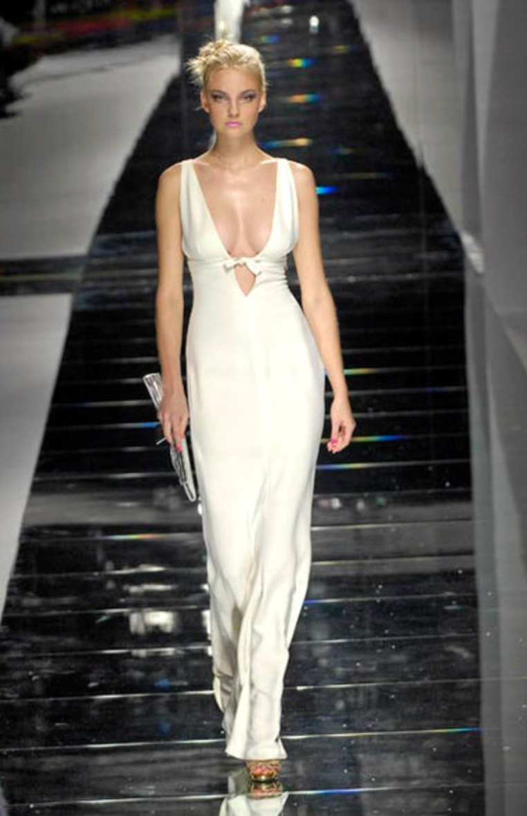 Valentino Spring 2008 Black Bow Backless Gown