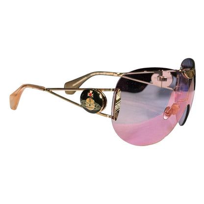 Vivienne Westwood Pink Orb Tina Rimless Oversized Sunglasses