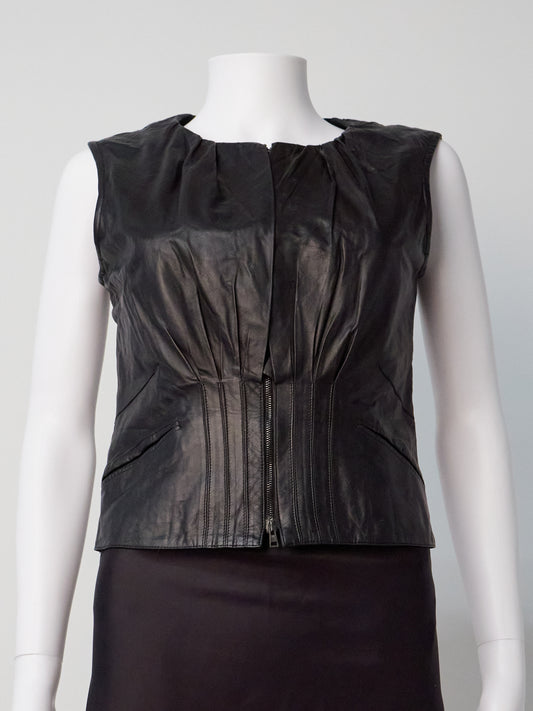 Fall 2003 Black Leather Top