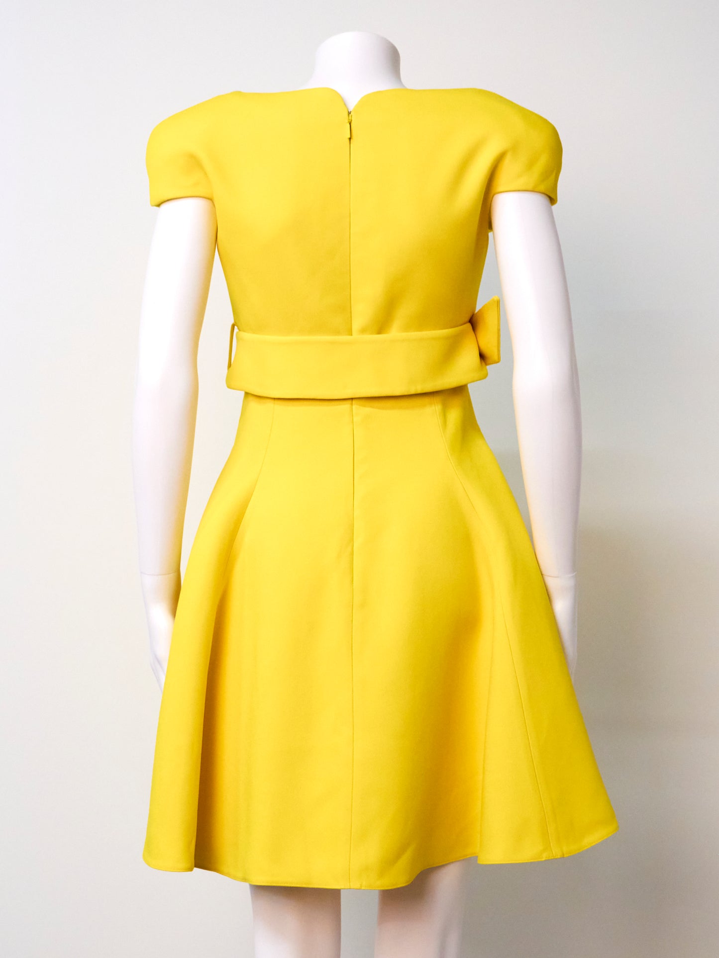 Spring 2021 Yellow Belted Mini Dress