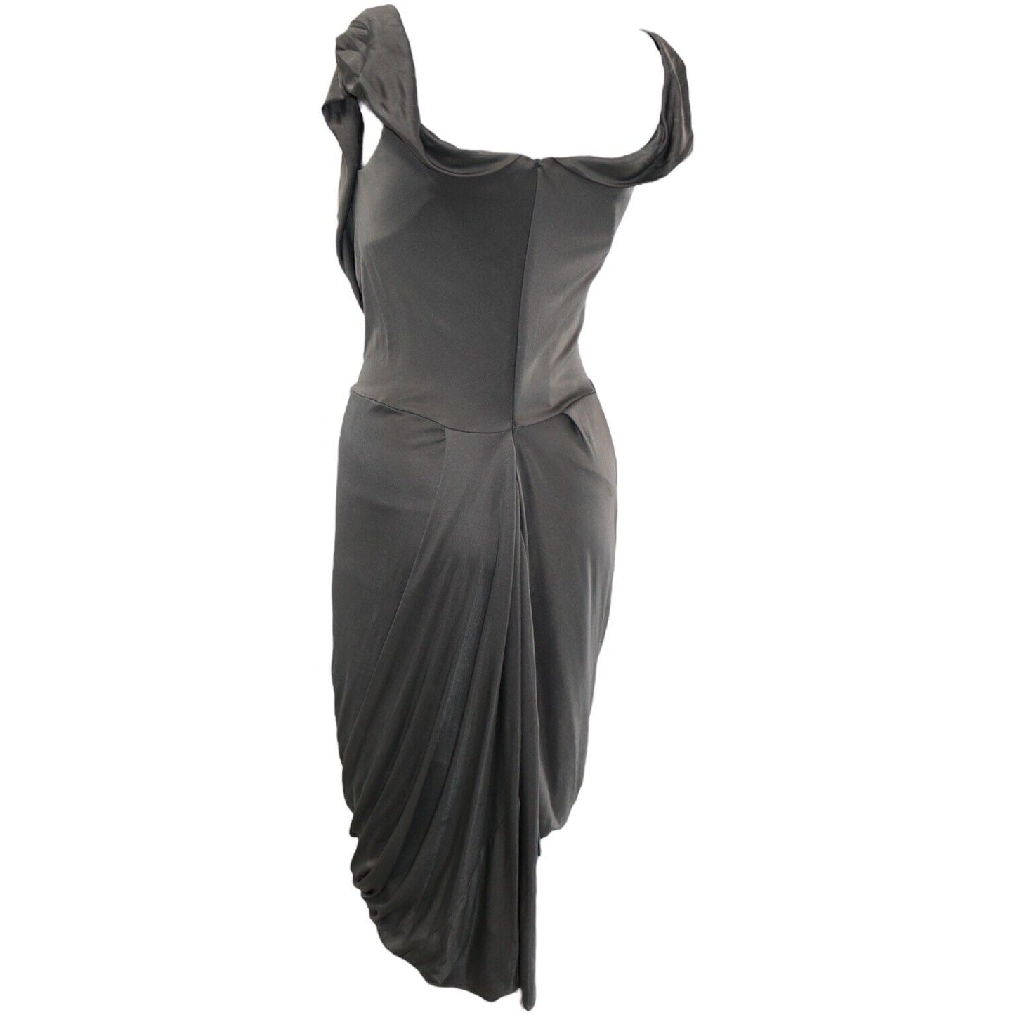 Vivienne Westwood Grey Corset Asymmetric Dress Size M