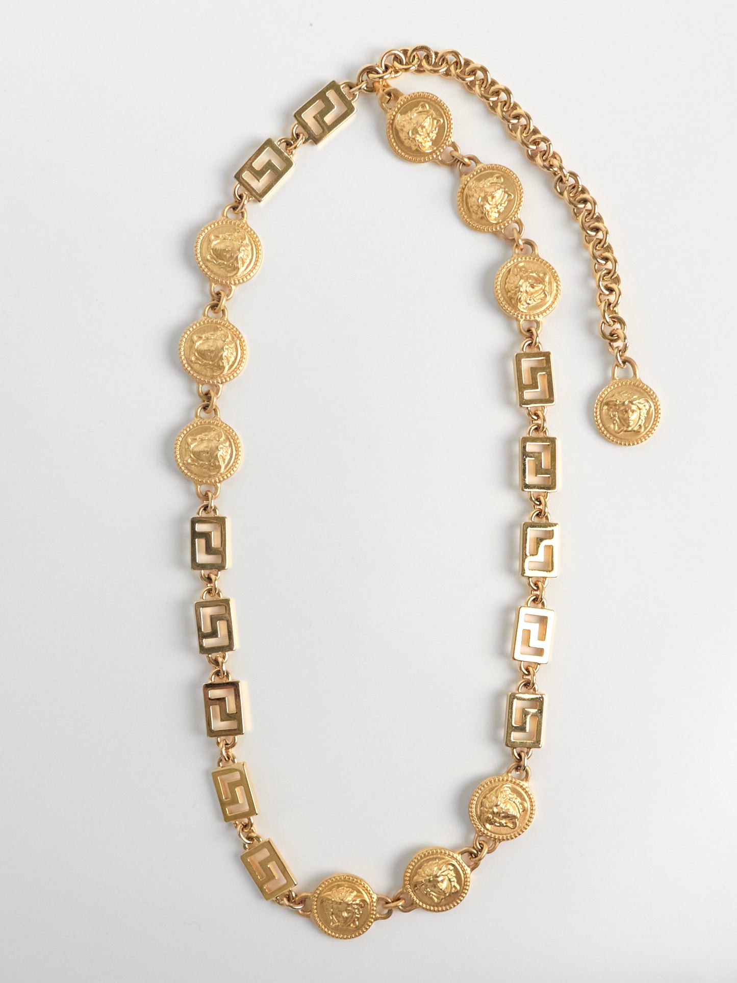 90s Gold Medusa Chain Belt