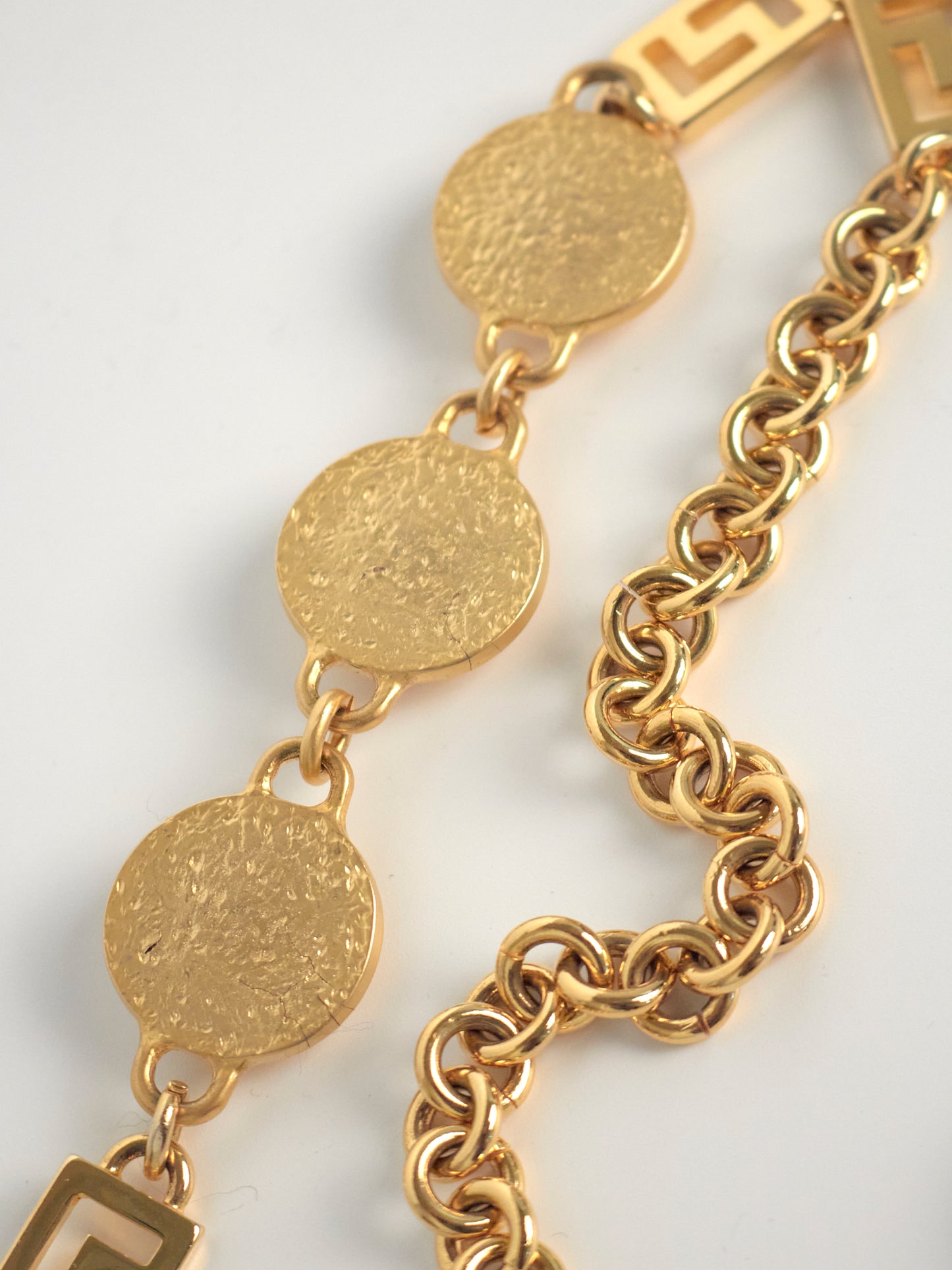 90s Gold Medusa Chain Belt