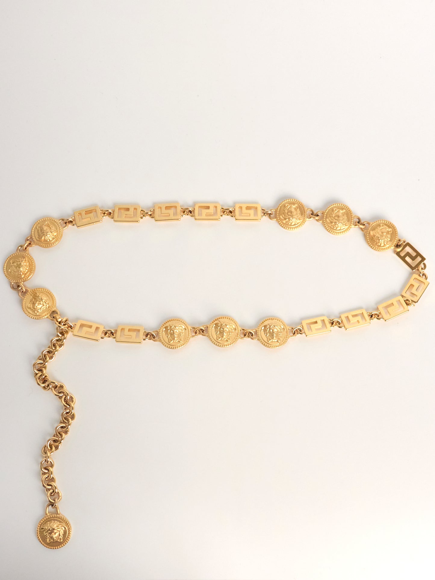 90s Gold Medusa Chain Belt