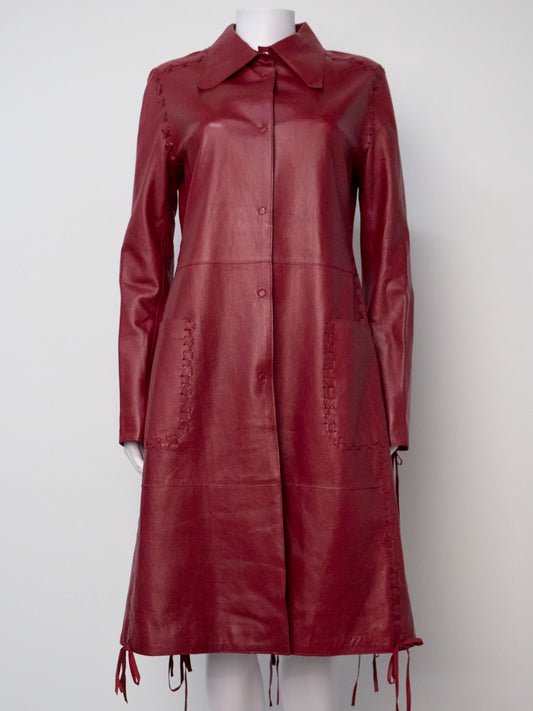 Fall 1997 Red Leather Coat