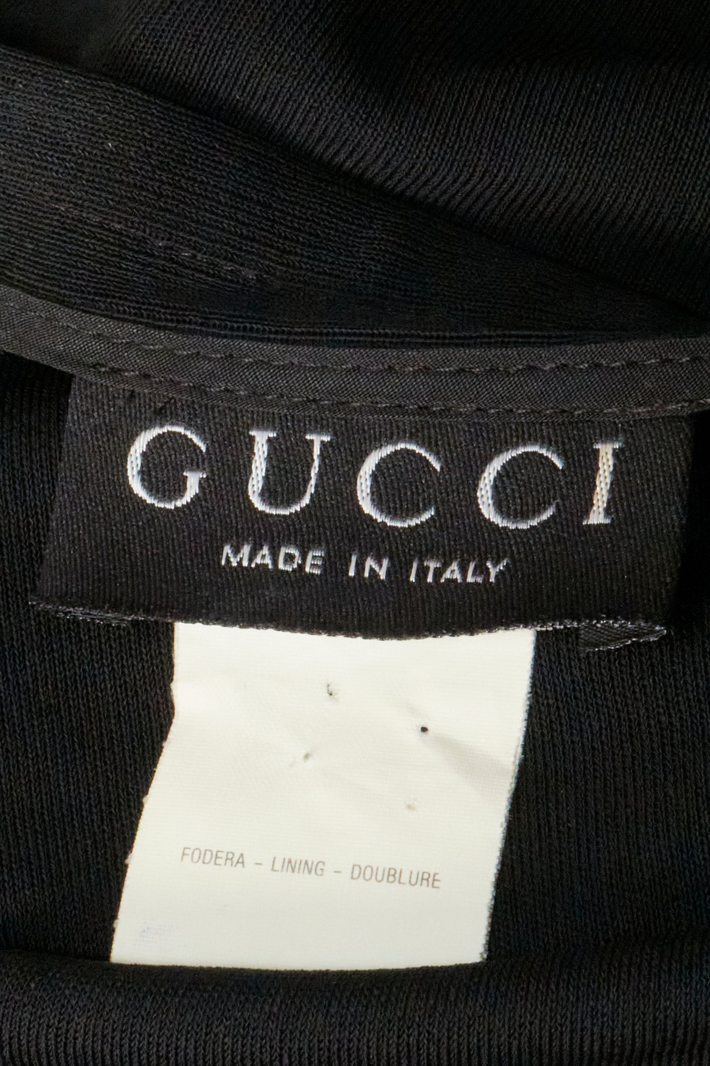Gucci 1997 Black Slit Maxi Skirt