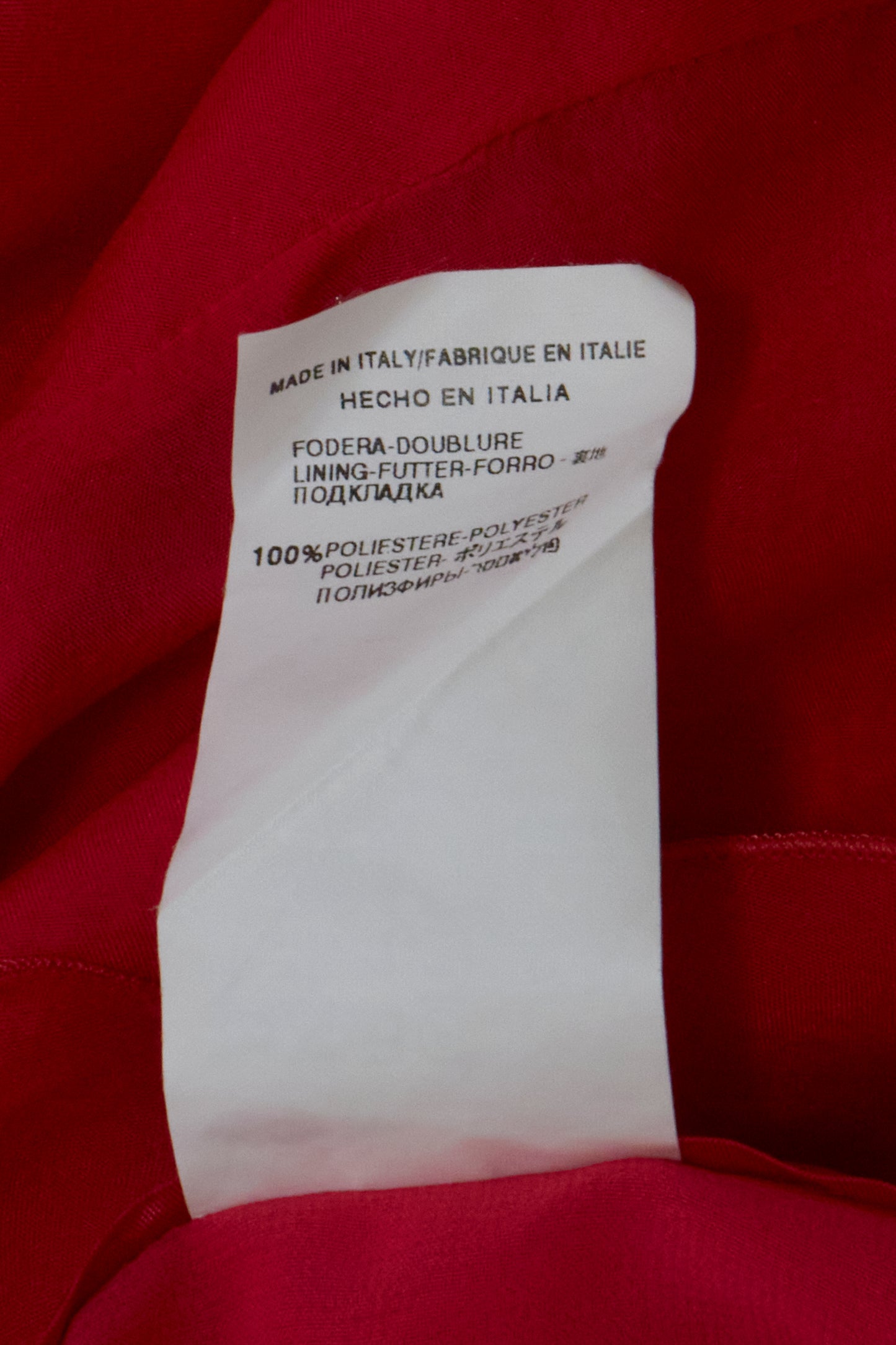 Valentino 2000s Red Ruffle Silk Midi Skirt