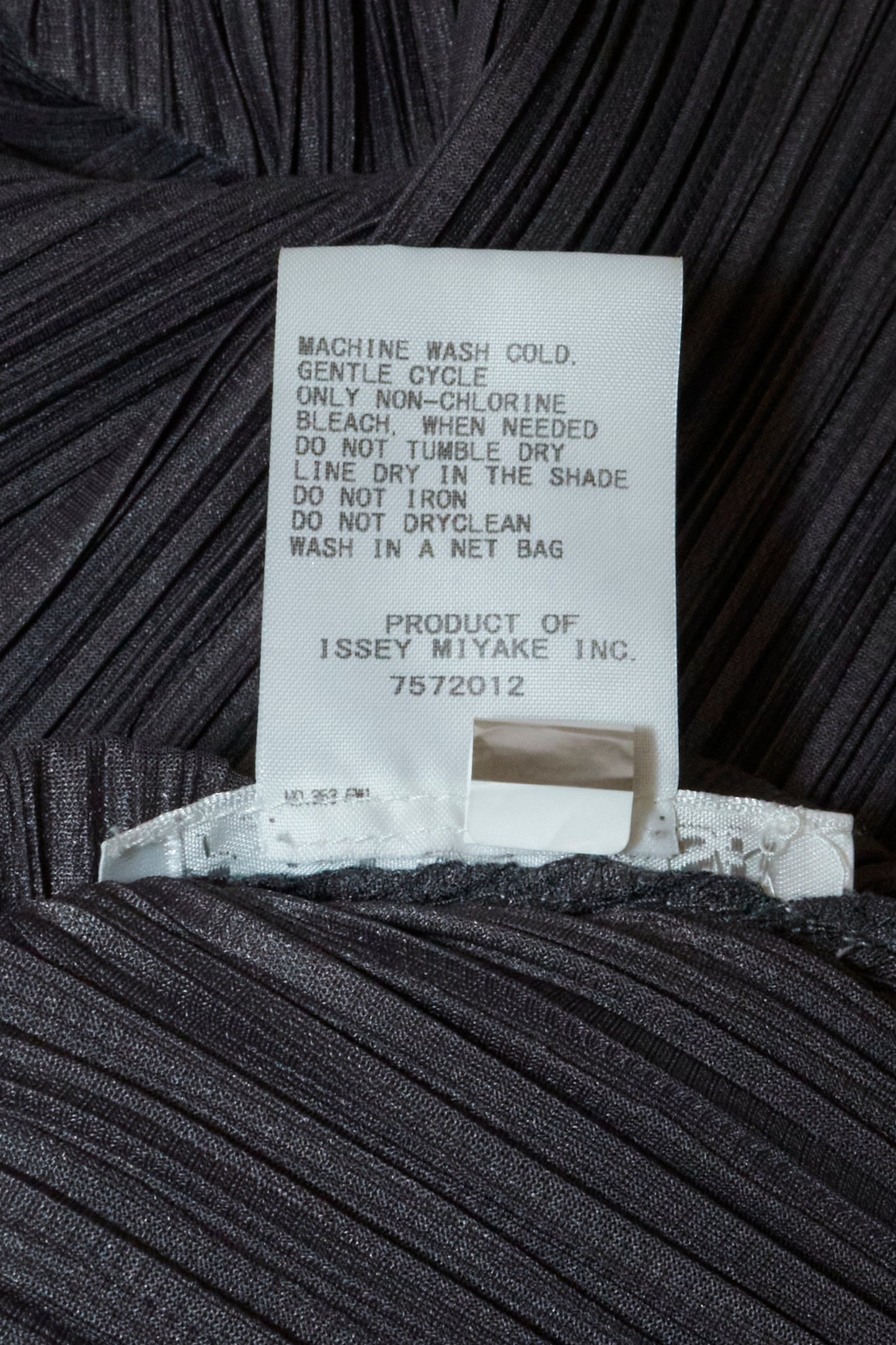 Issey Miyake Pleats Please Grey High Neck Mini Dress