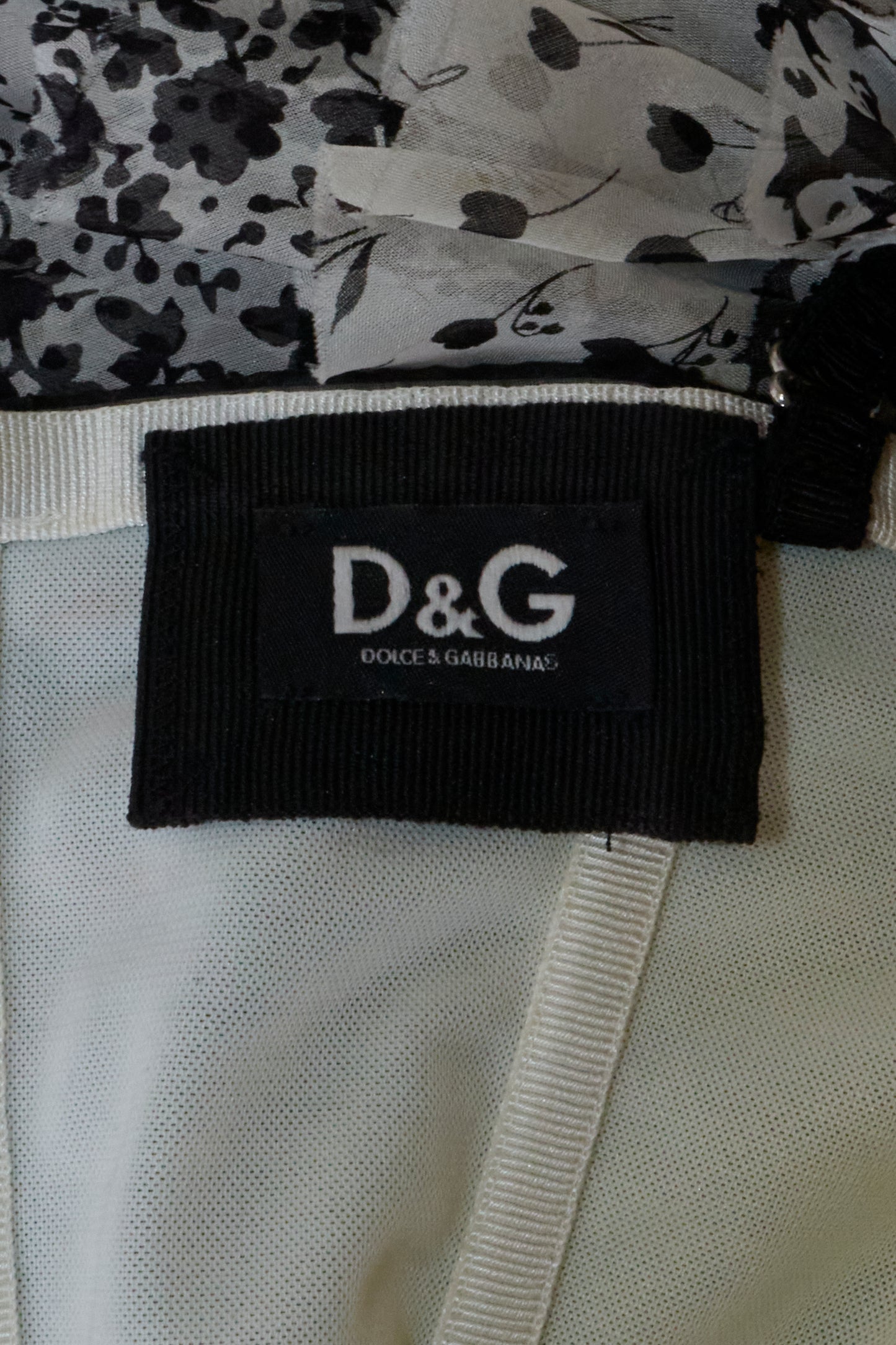 Dolce & Gabbana D&G 2000s Corset Ruffle Mini Dress