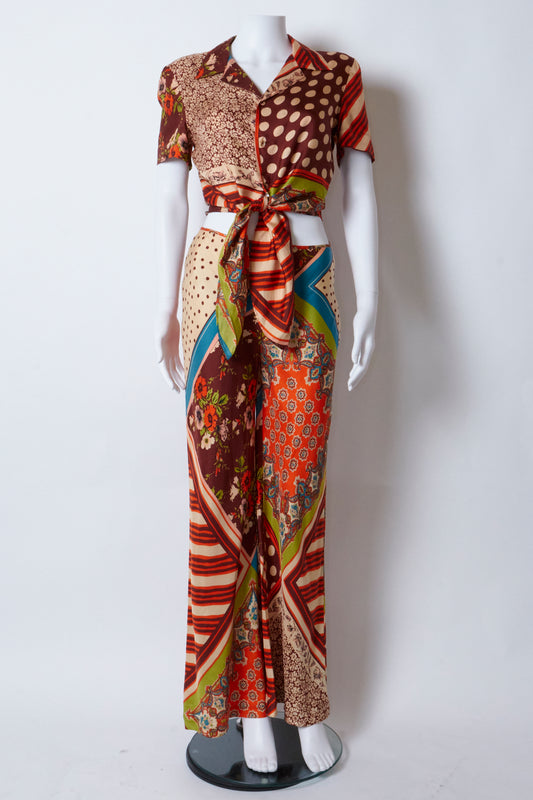 Jean Paul Gaultier 90s Top & Trousers Set
