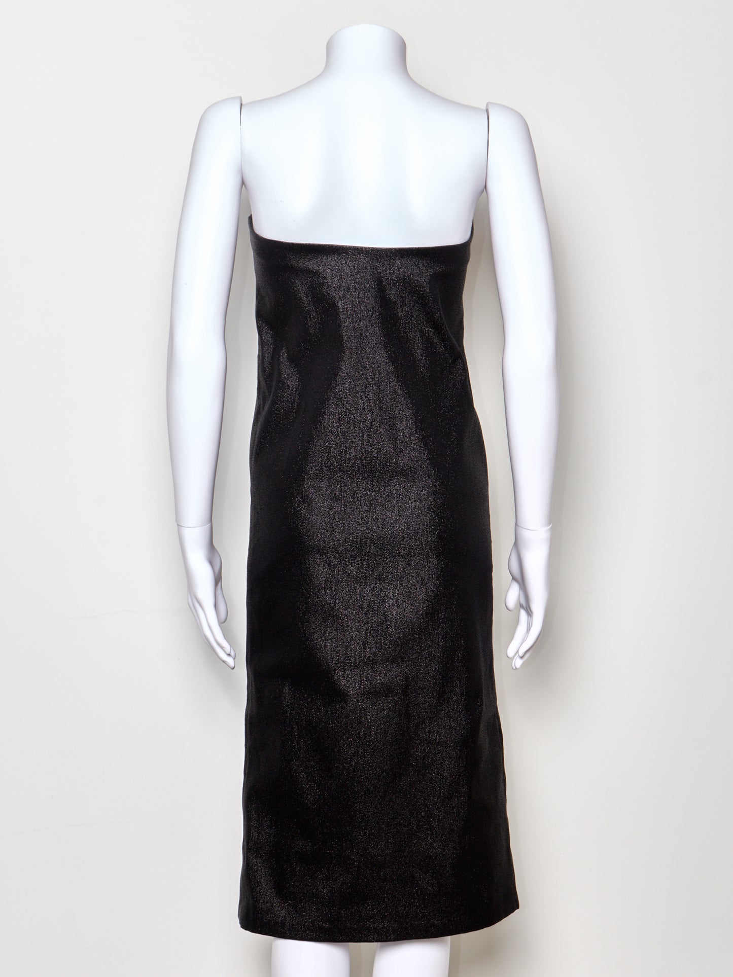 Fall 1997 Black Glitter Strapless Dress