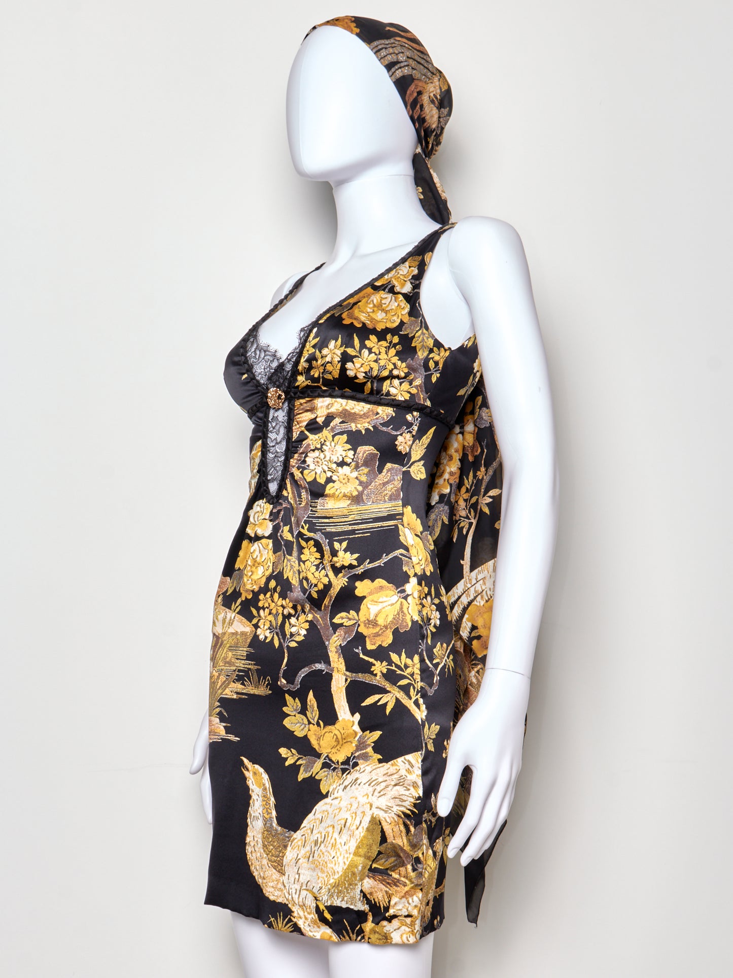 Fall 2006 Floral Mini Dress & Scarf Set