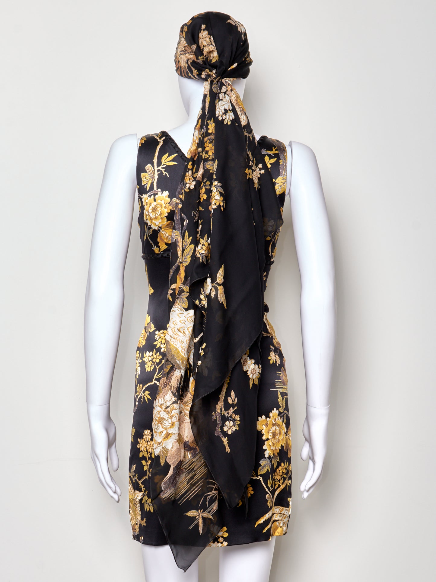 Fall 2006 Floral Mini Dress & Scarf Set