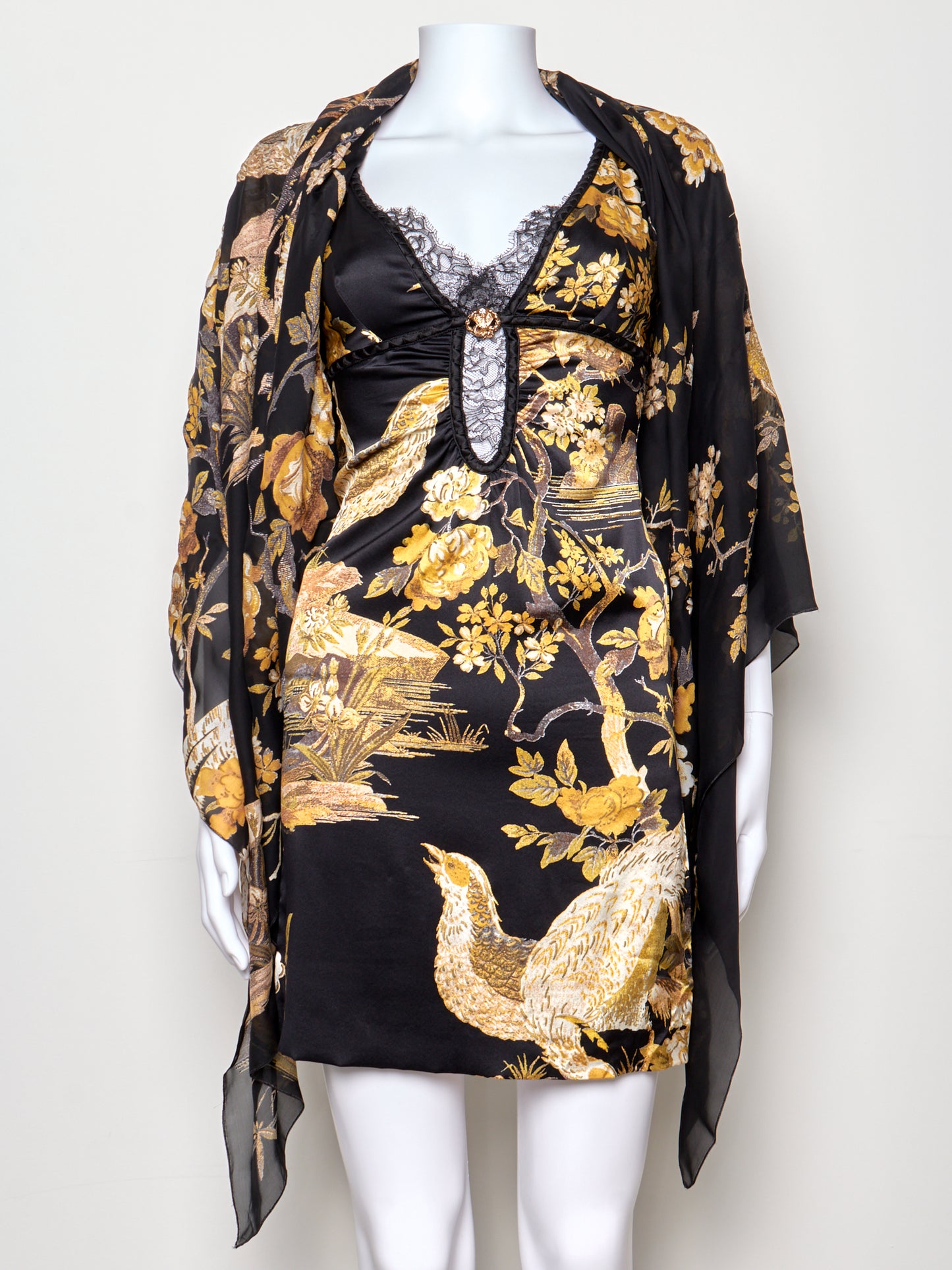 Fall 2006 Floral Mini Dress & Scarf Set