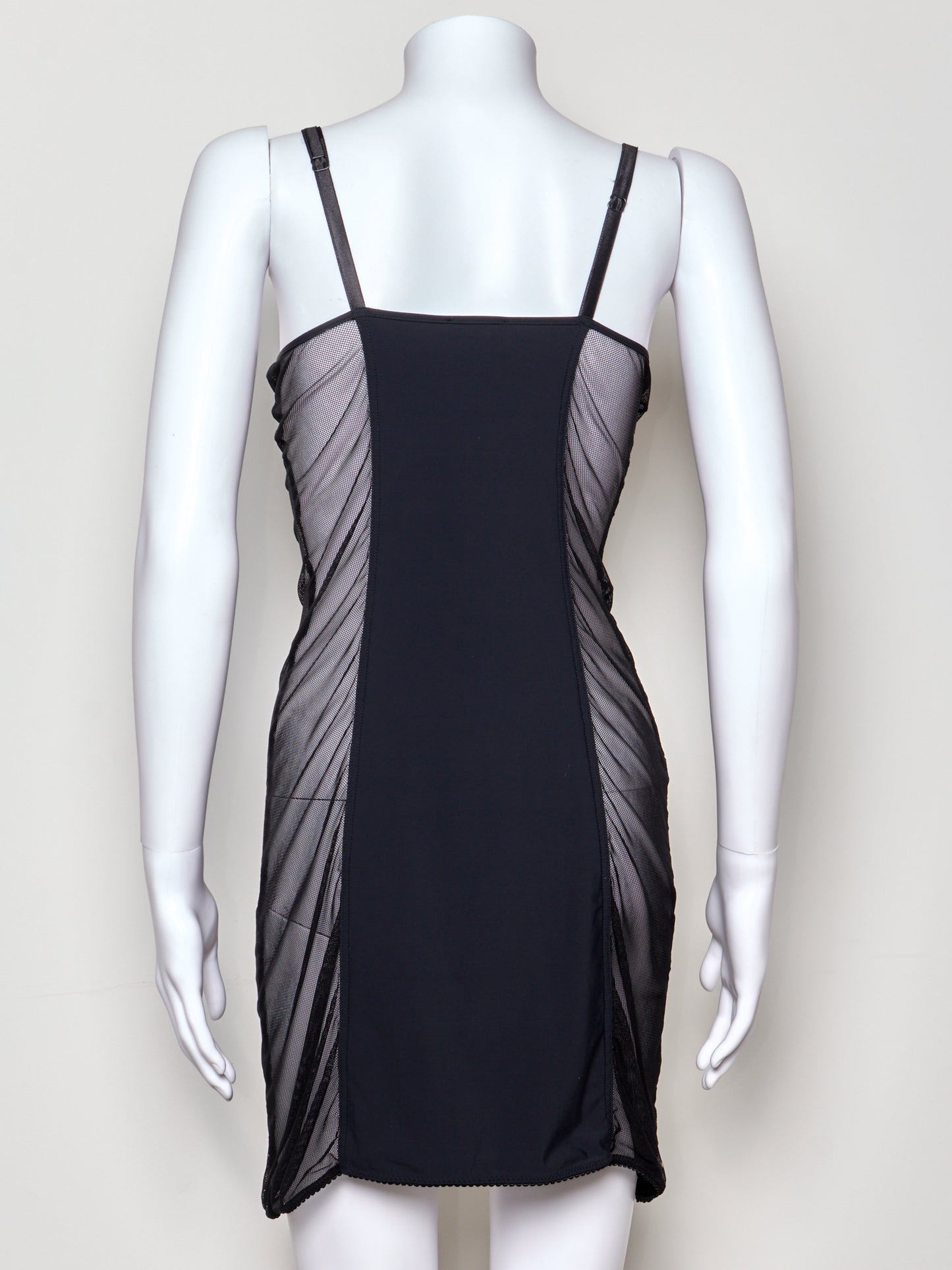 90s Black Sheer Mini Dress