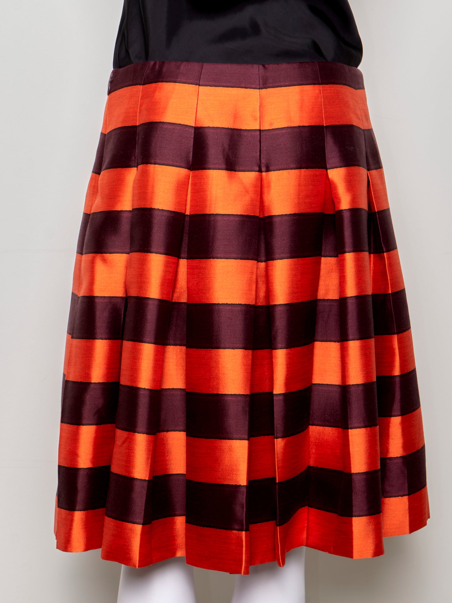 Prada Spring 2005 Orange & Purple Striped Skirt
