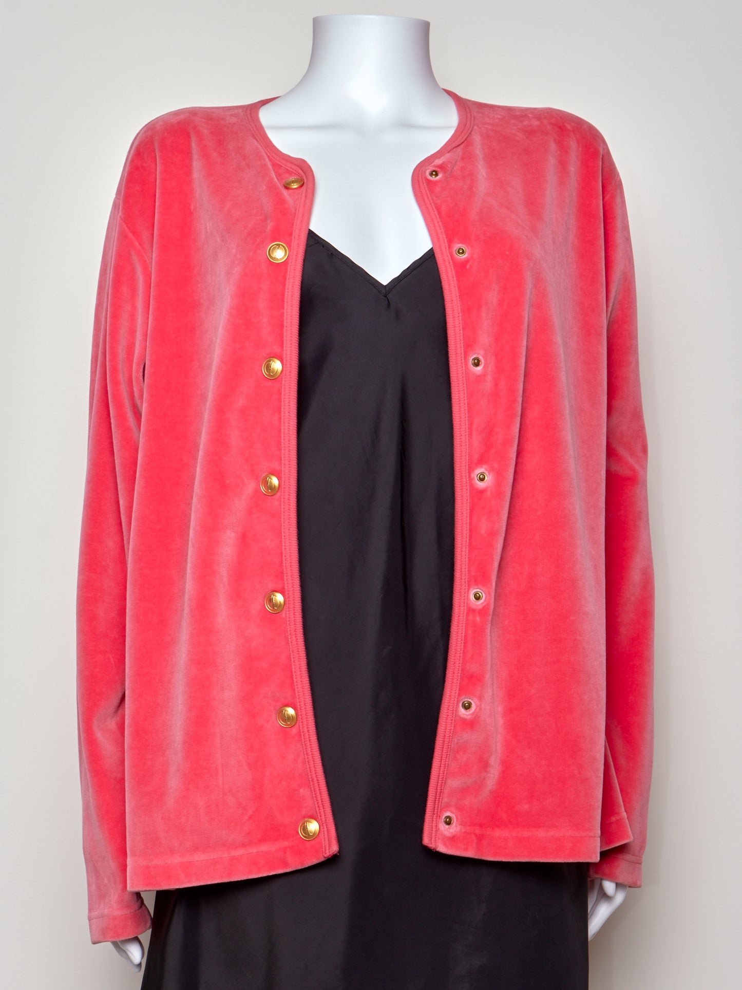 Fall 1994 Pink Velvet Cardigan