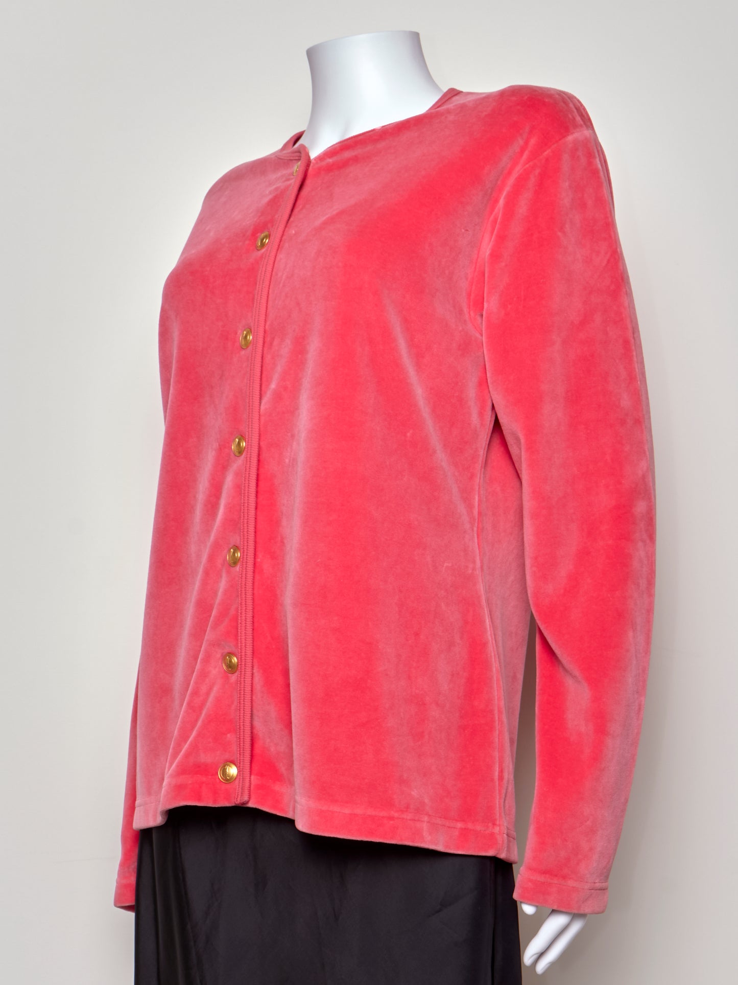 Fall 1994 Pink Velvet Cardigan