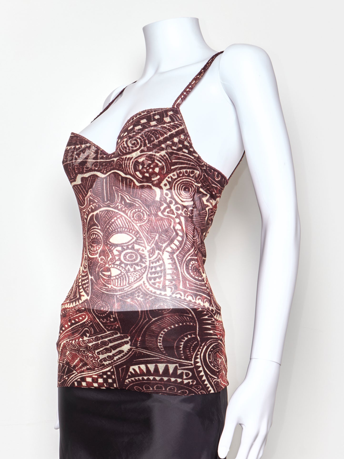 Spring 1996 Cyberbaba Mesh Tribal Bustier Top