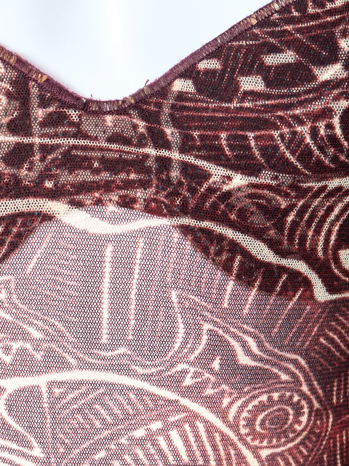 Spring 1996 Cyberbaba Mesh Tribal Bustier Top