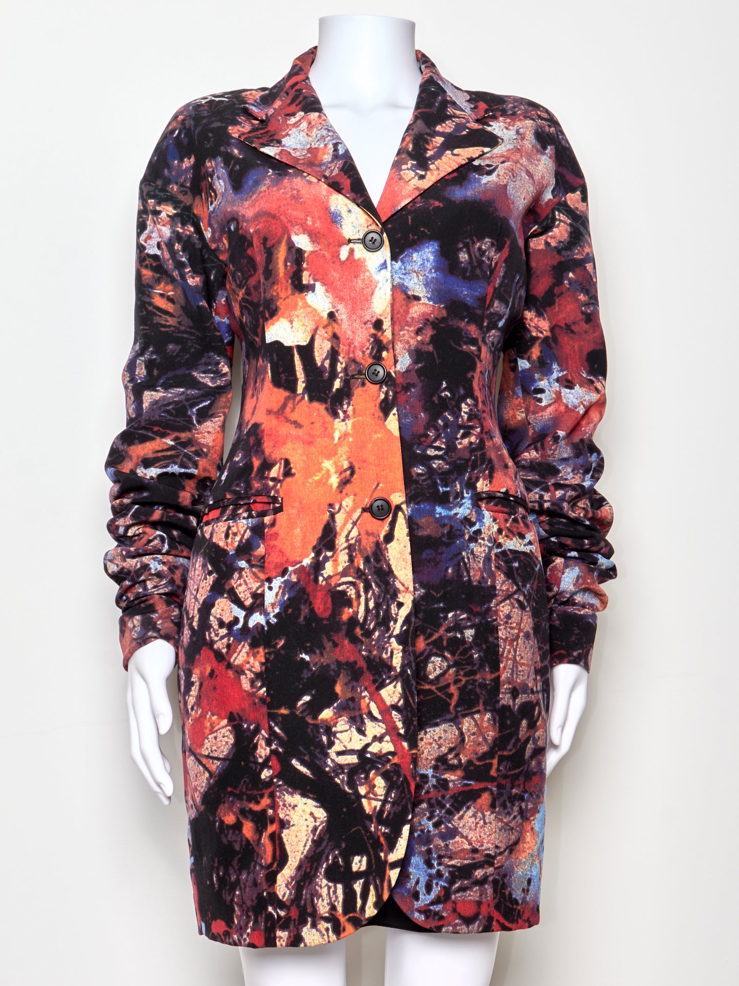 90s Printed Blazer/Dress