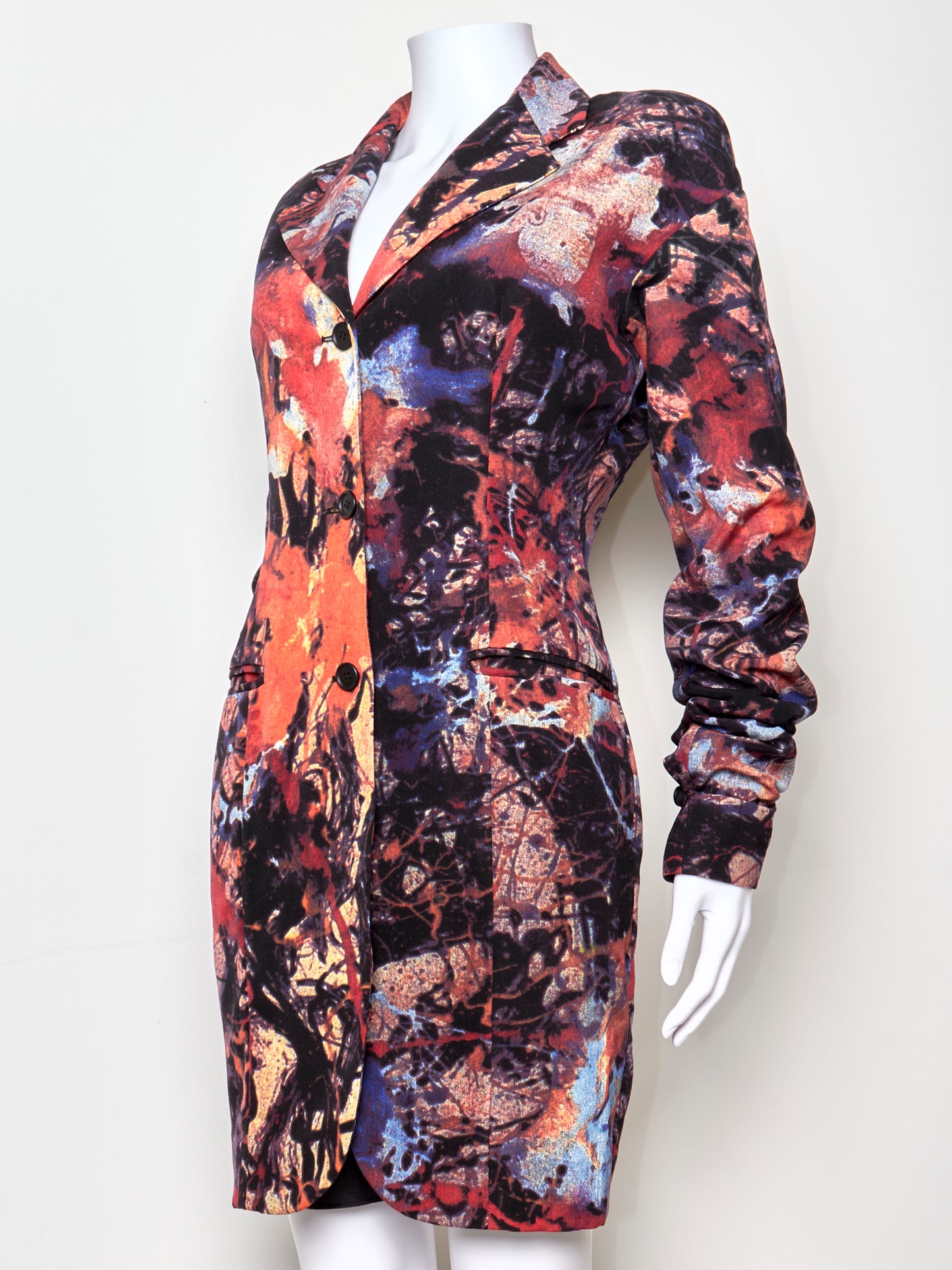90s Printed Blazer/Dress