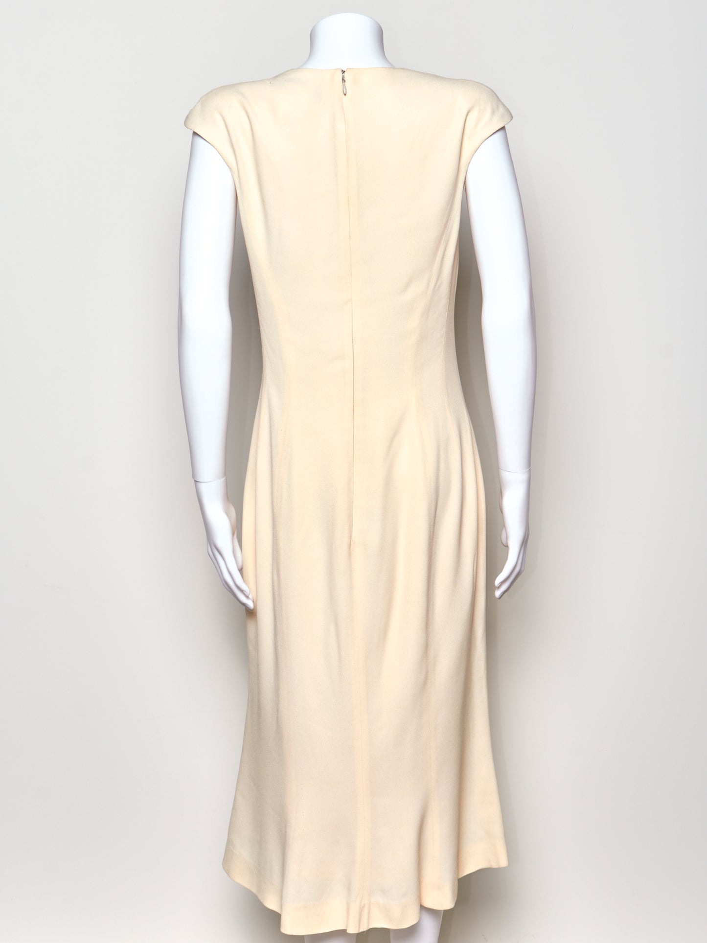 1998 Cream Midi Dress