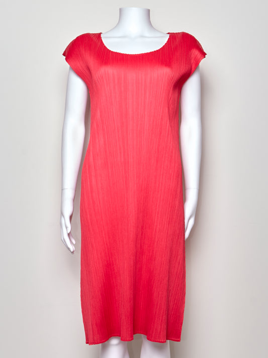 Pleats Please Red Dress