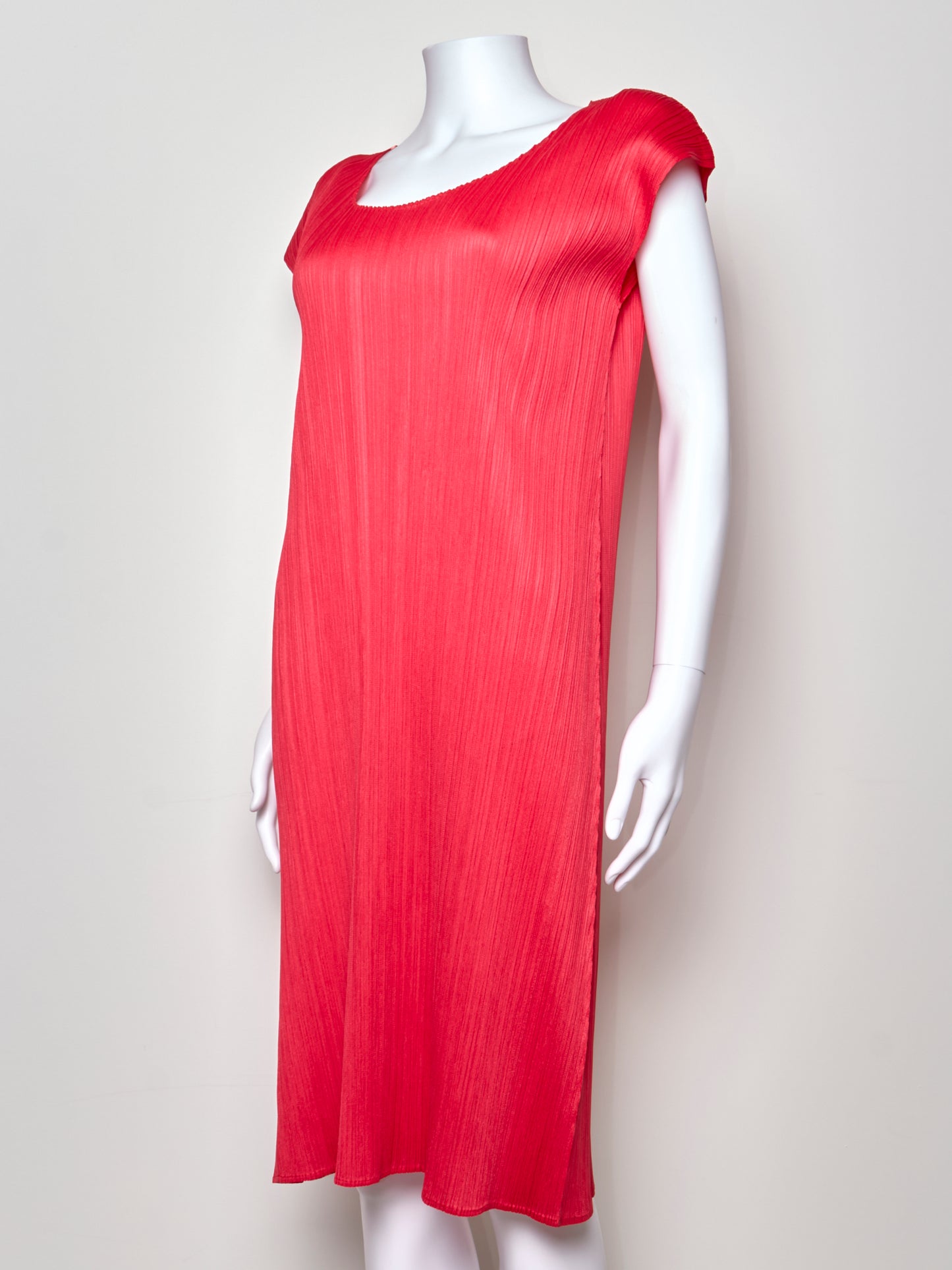 Pleats Please Red Dress