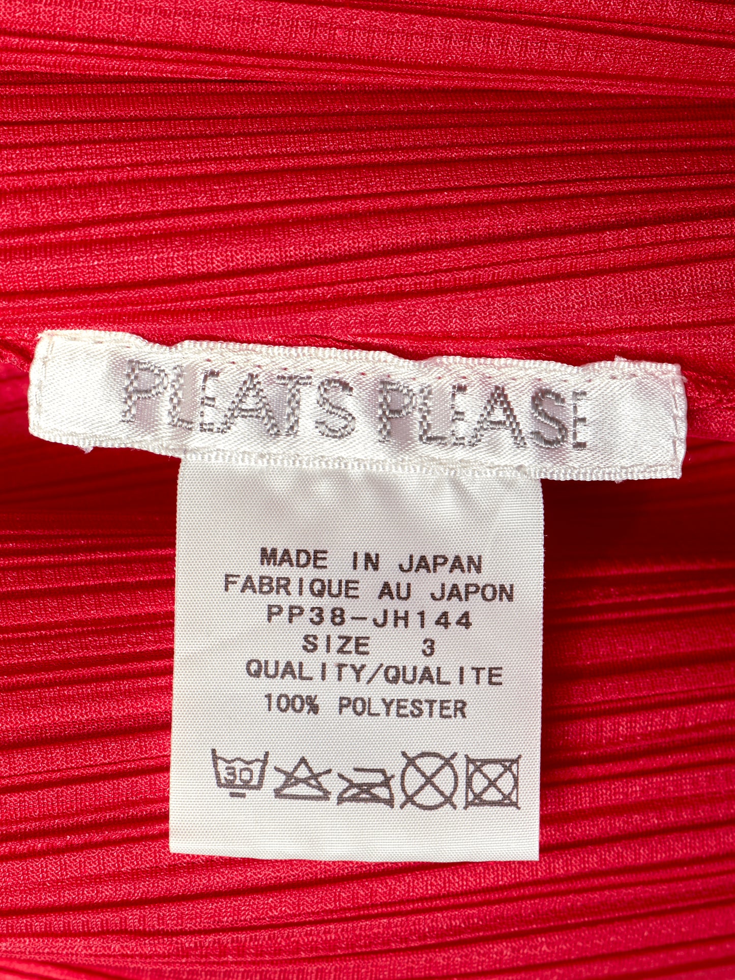 Pleats Please Red Dress