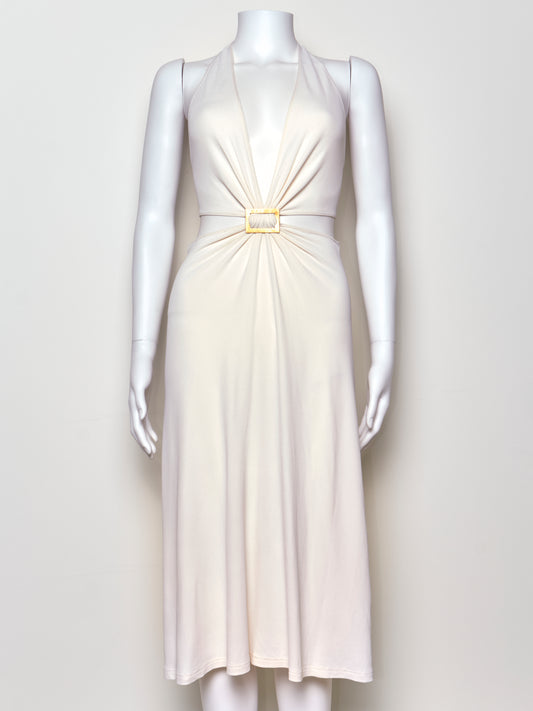 Vintage White Midi Dress