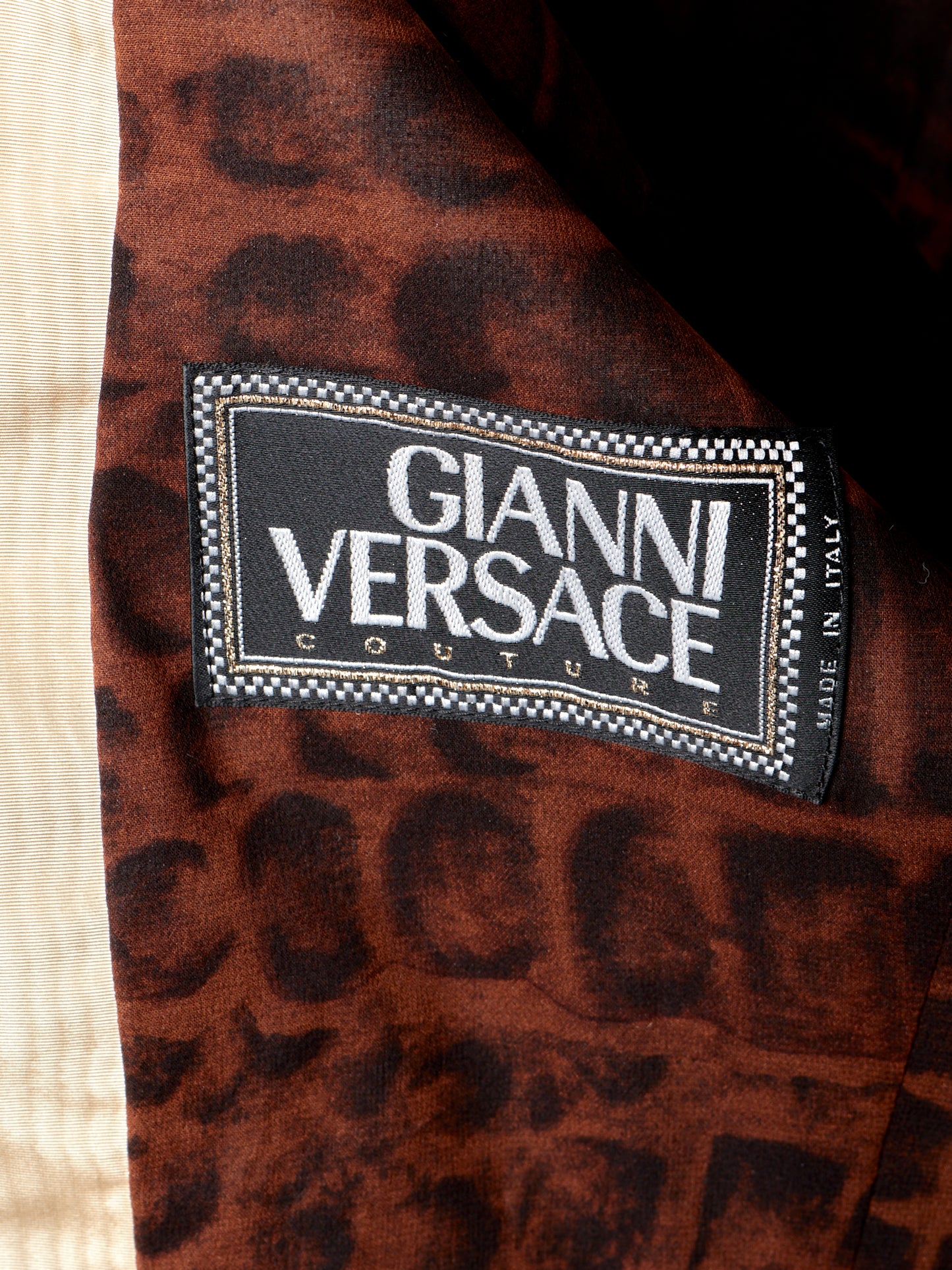 Spring 1992 Animal Print Embellished Jacket