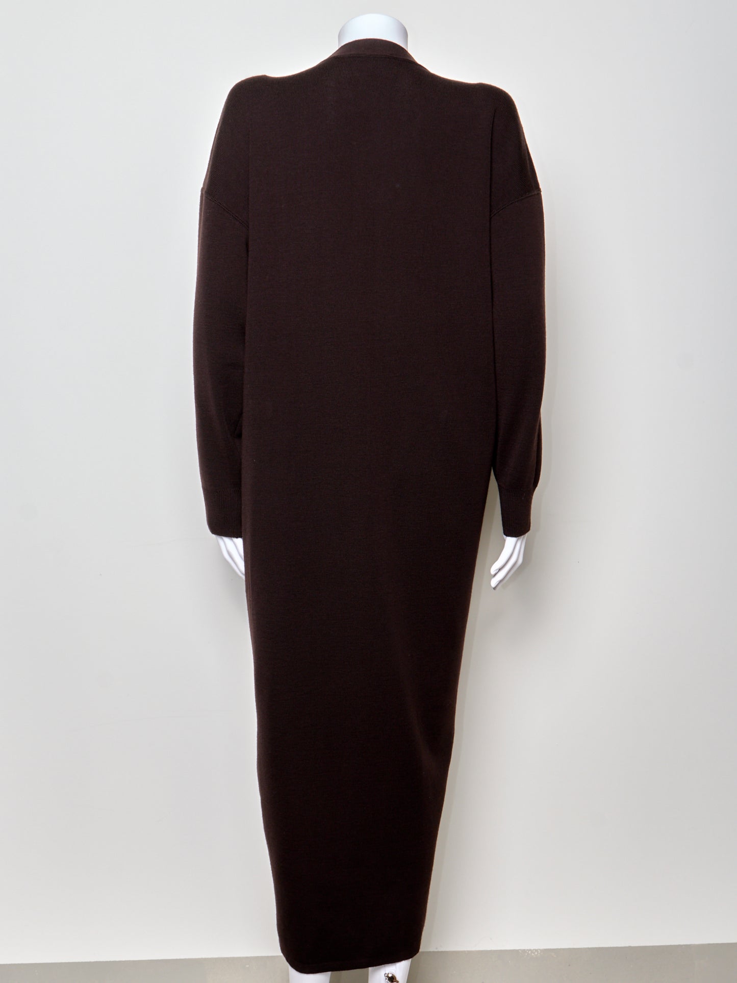 Fall 1993 Wool Brown Long Dress