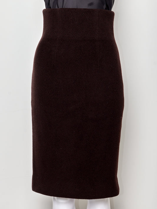Brown 90s High Waist Skirt