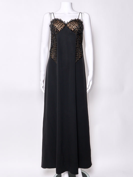 Fall 1998 Black Beaded Dress