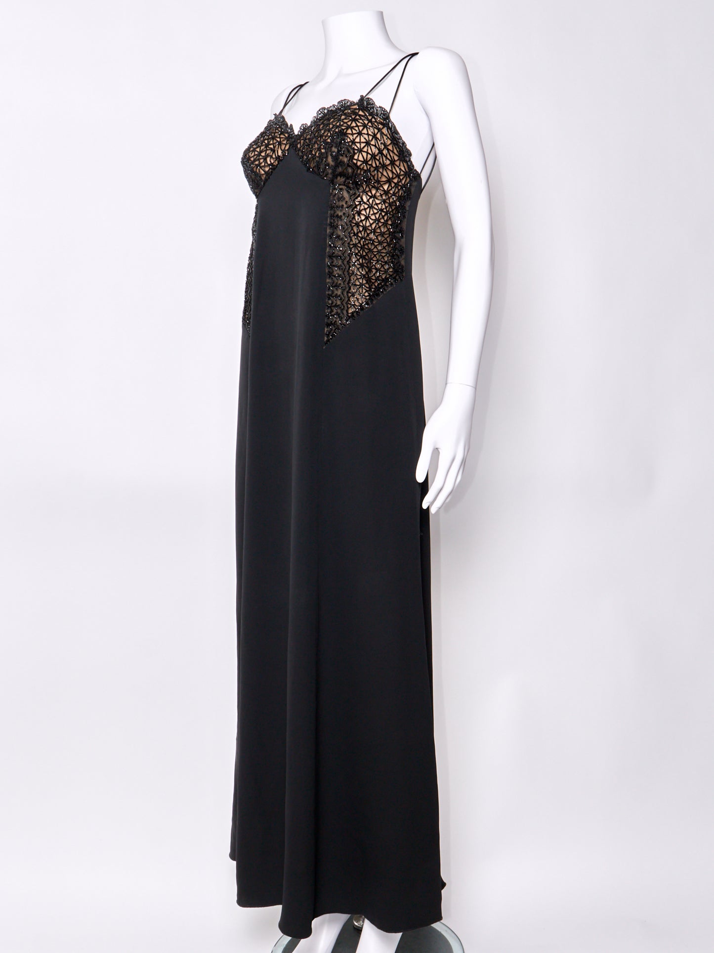 Fall 1998 Black Beaded Dress