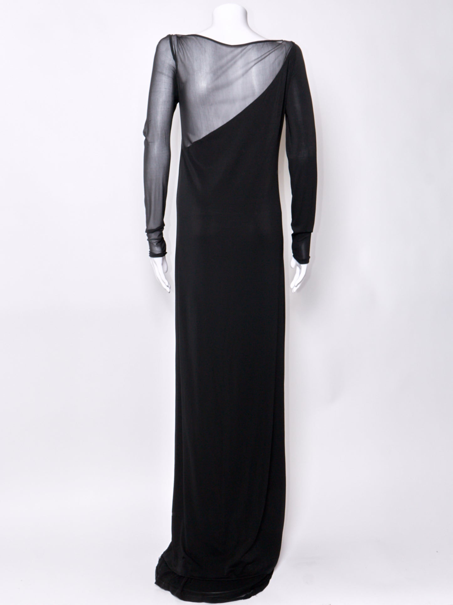 1998 Sheer Sleeve Maxi Dress