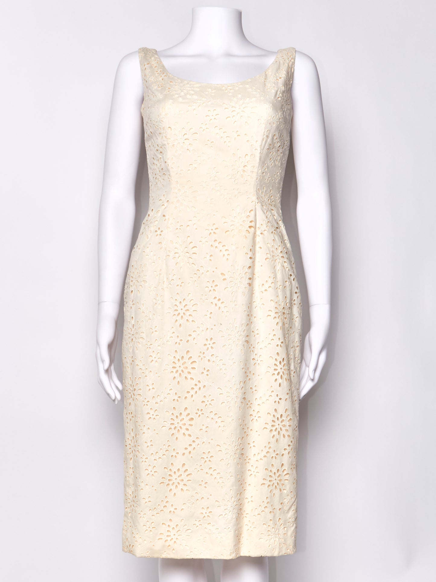2000 Cream Embroidered Dress