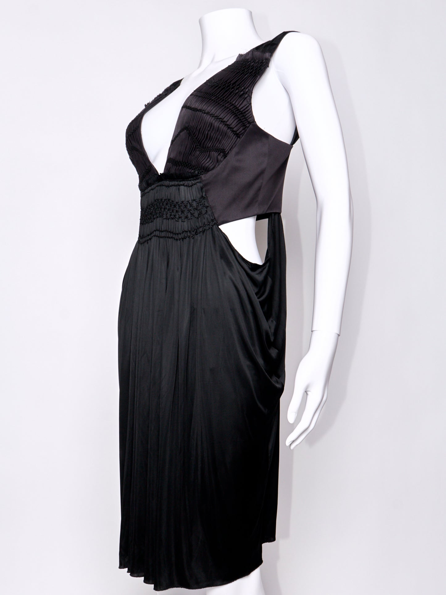 Spring 2004 Black Ruched Dress