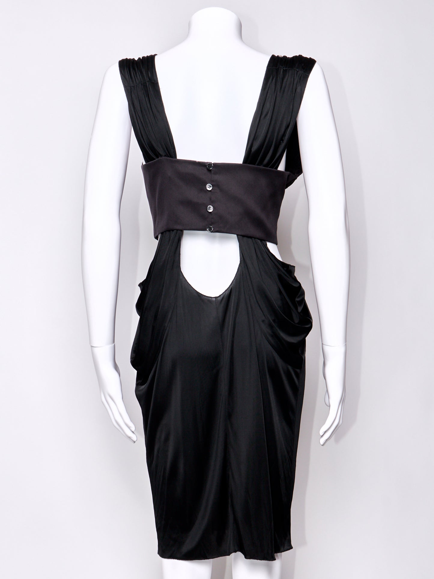 Spring 2004 Black Ruched Dress